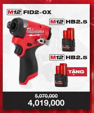 REDTOUR 2025 MÁY VẶN VÍT M12 FID2 + 2 PIN M12 HB2.5