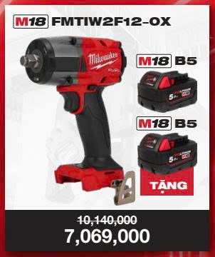 REDTOUR Q3/2025 MÁY VẶN BU LÔNG PIN MILWAUKEE M18 FMTIW2F12 + 2 PIN M18B5