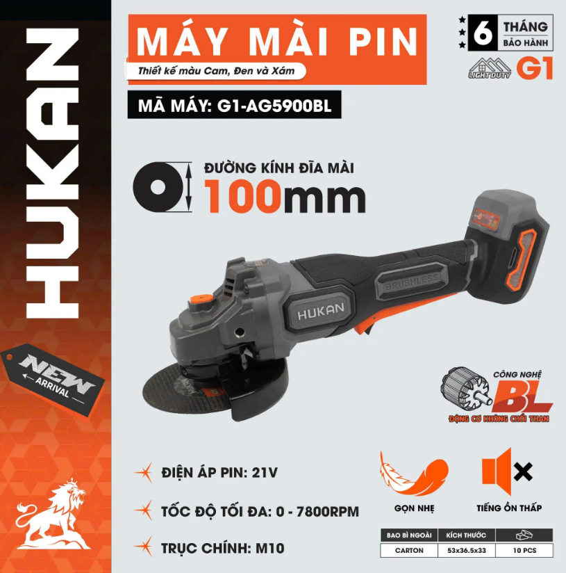 THÂN MÁY MÀI GÓC HUKAN G1-AG5900BL