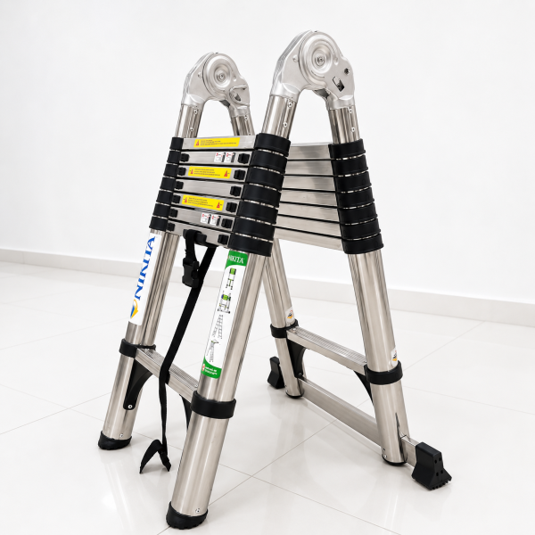 THANG RÚT ĐÔI INOX CHỐNG TRƯỢT KHOẢN CÁCH BẬC 30CM NIKITA NKT-IDA500
