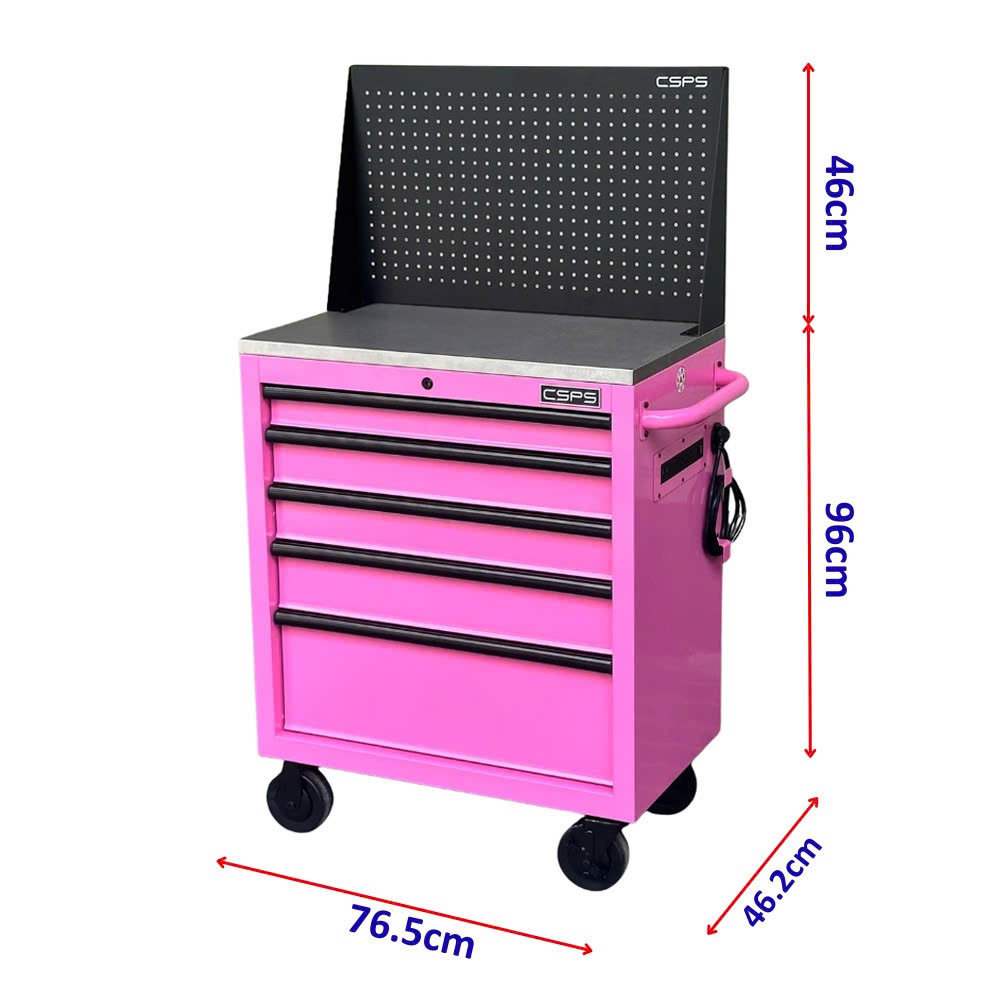 TỦ DỤNG CỤ 5 HỘC KÉO 76CM MÀU HỒNG CSPS VNTC07605BH11