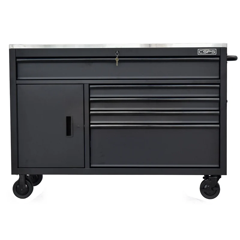 Tủ dụng cụ CSPS 132cm - 05 hộc kéo màu đen VNTC13205BB2M