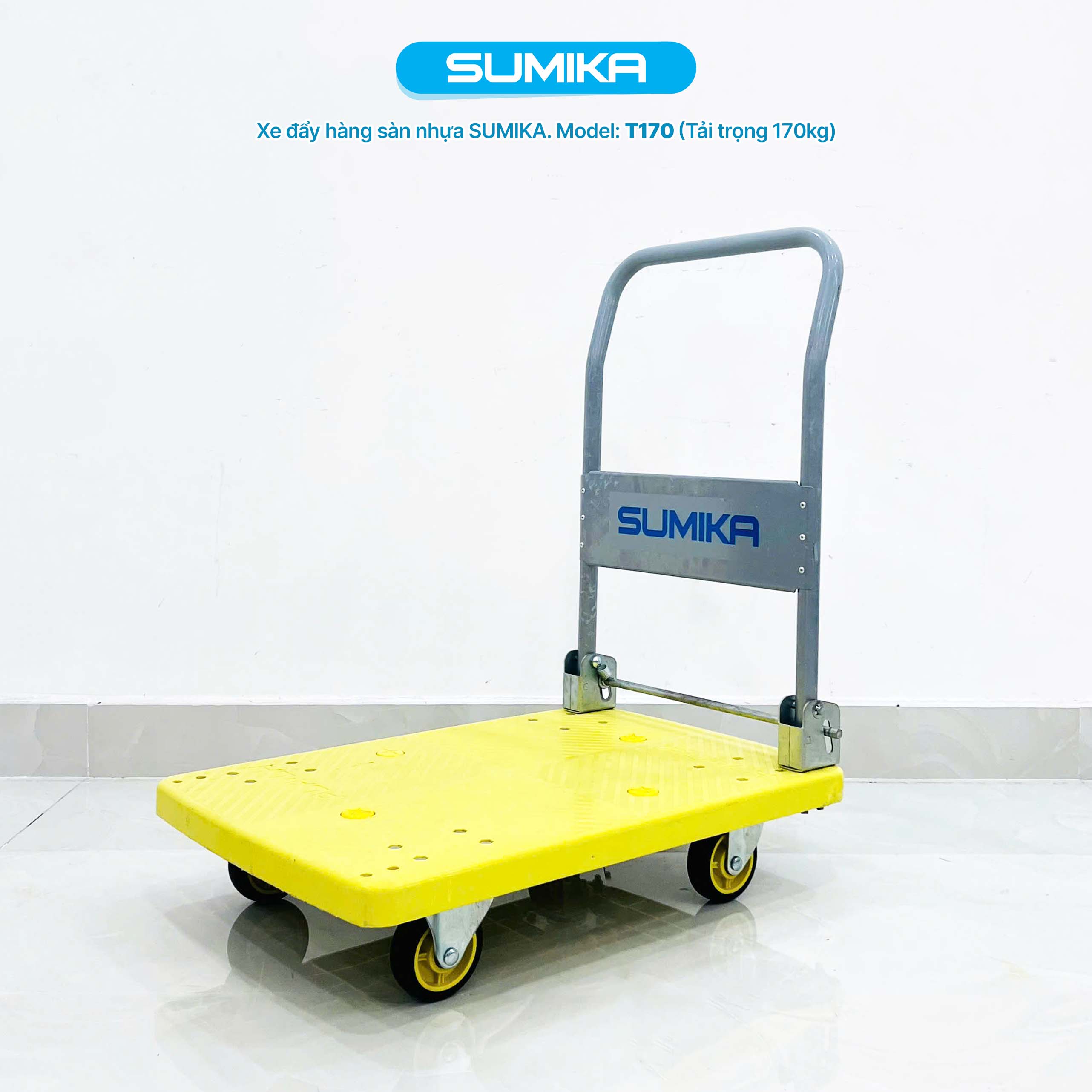 XE ĐẨY HÀNG SÀN NHỰA 170KG SUMIKA T170