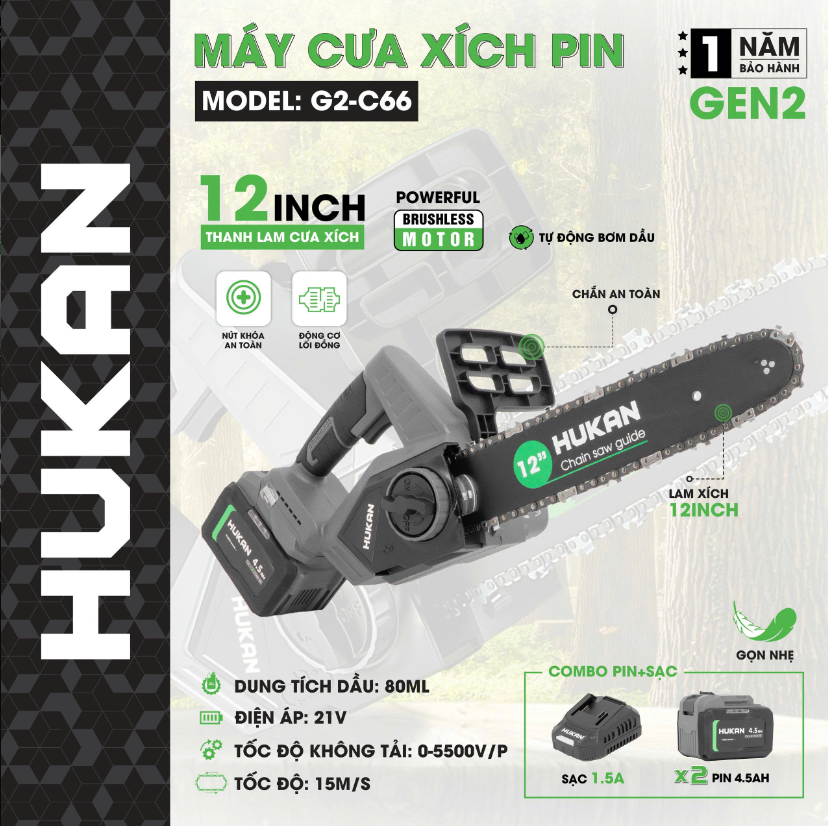 XÍCH CỦA MÁY CƯA XÍCH HUKAN G2-C66