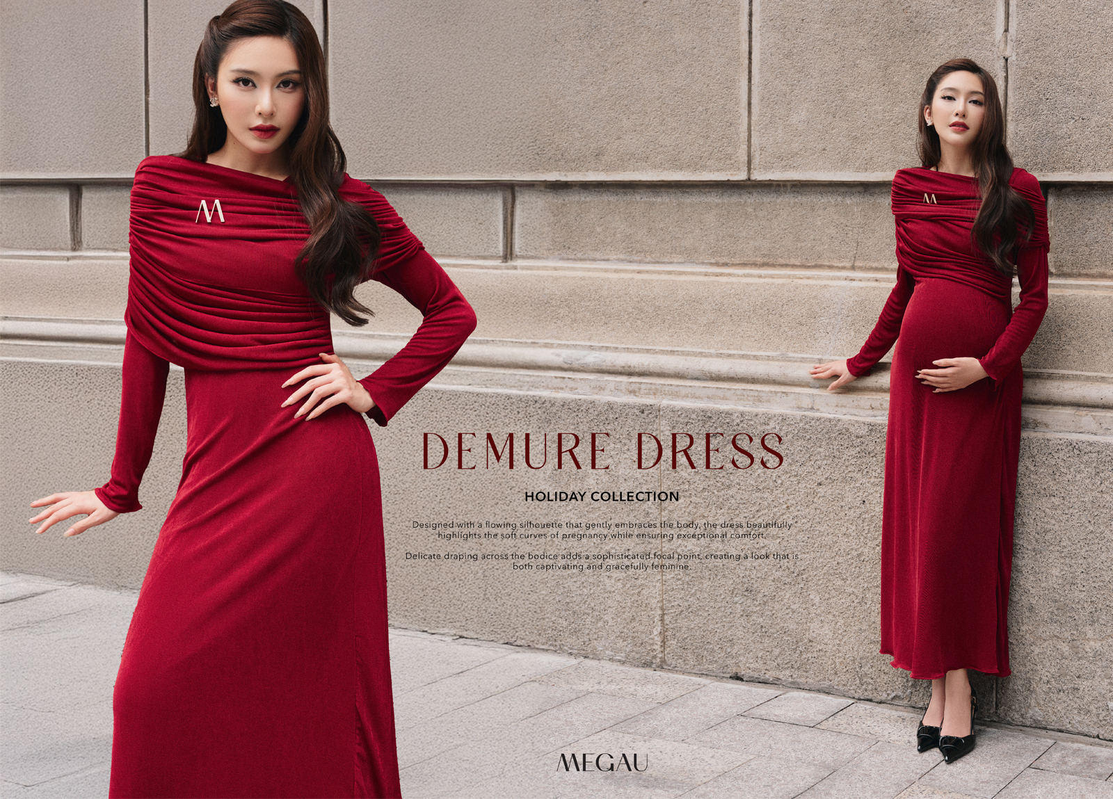 Đỏ Khởi Đầu – Khi Mẹ Bầu Tỏa Sáng Ngay Từ Những Ngày Đầu Năm