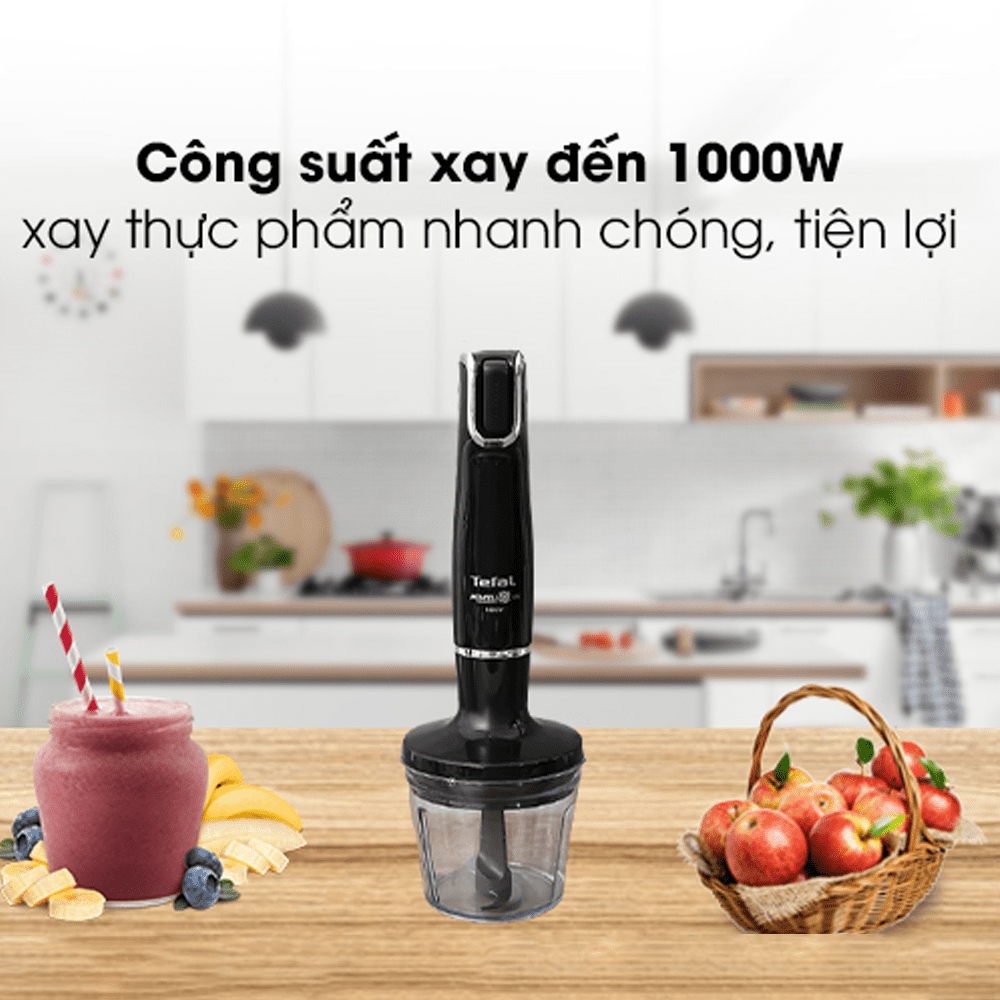 Máy xay sinh tố cầm tay Tefal Infiny Force HB943838, 1000W, nhiều tốc độ