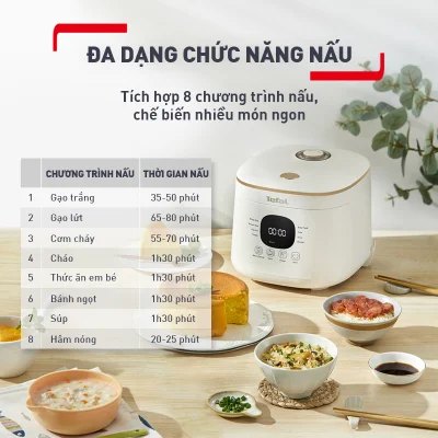 Nồi cơm điện tử Tefal Rice Mate Mini 0.7L RK515168