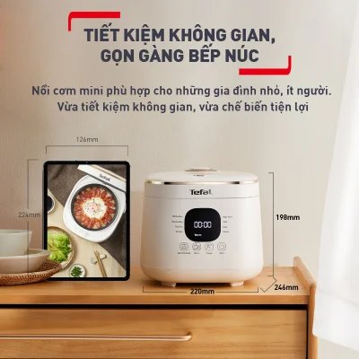 Nồi cơm điện tử Tefal Rice Mate Mini 0.7L RK515168