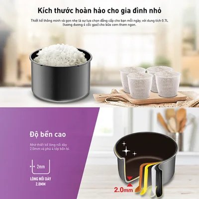 Nồi cơm điện Tefal RK224168 - 0.7L, 300W