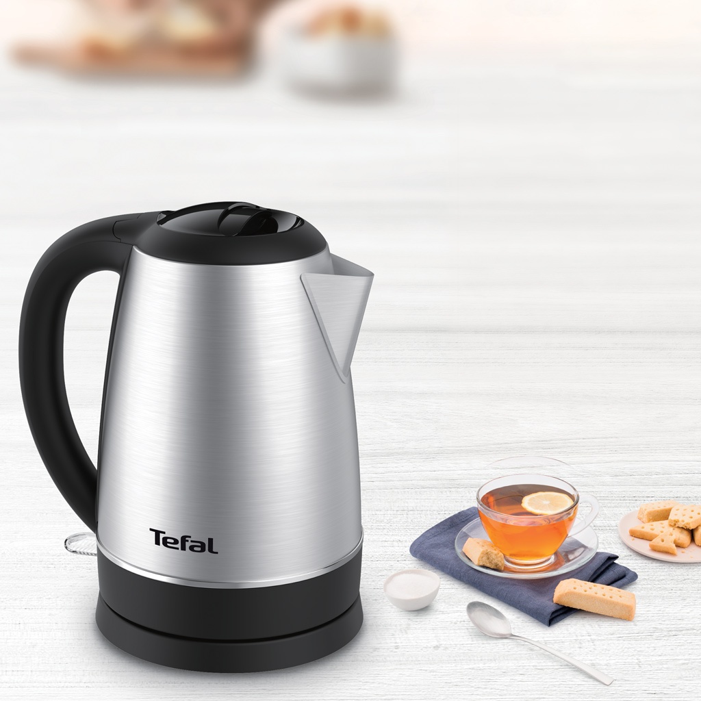 Bình đun siêu tốc Inox Tefal KI800D68, Mâm nhiệt Strix, 1.7 lít