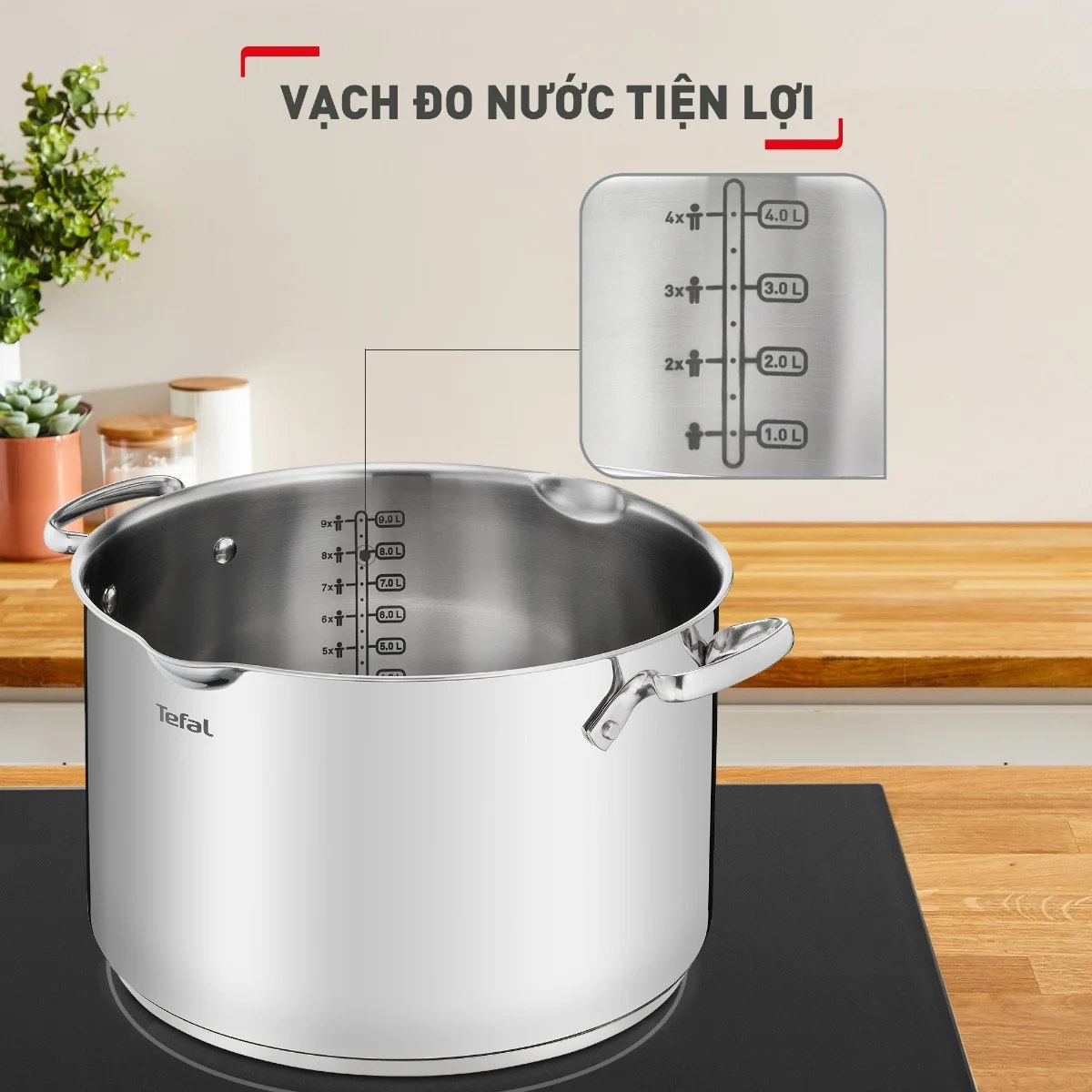 Nồi luộc gà Tefal Duetto Plus G7196455 28cm, 10.4L