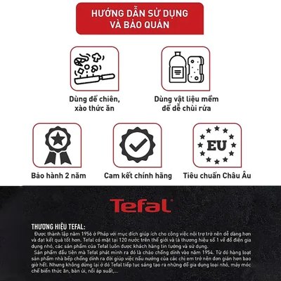 Nồi cán dài quánh chống dính đáy từ Tefal So Chef G1352395 18cm