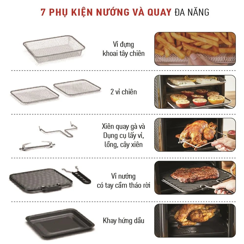 Nồi chiên không dầu 9 trong 1 Tefal FW501815