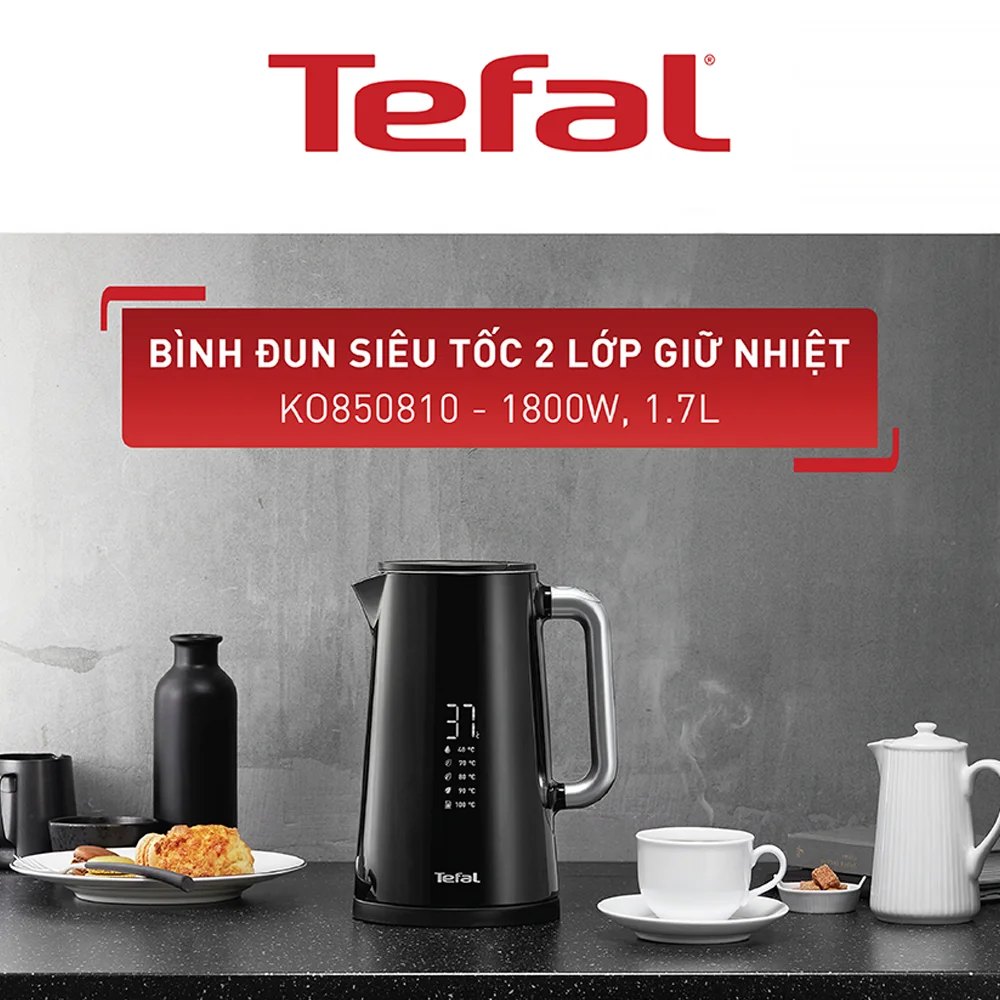 Bình đun siêu tốc Tefal Smart & Light KO850810 - 1800W, 1.7L