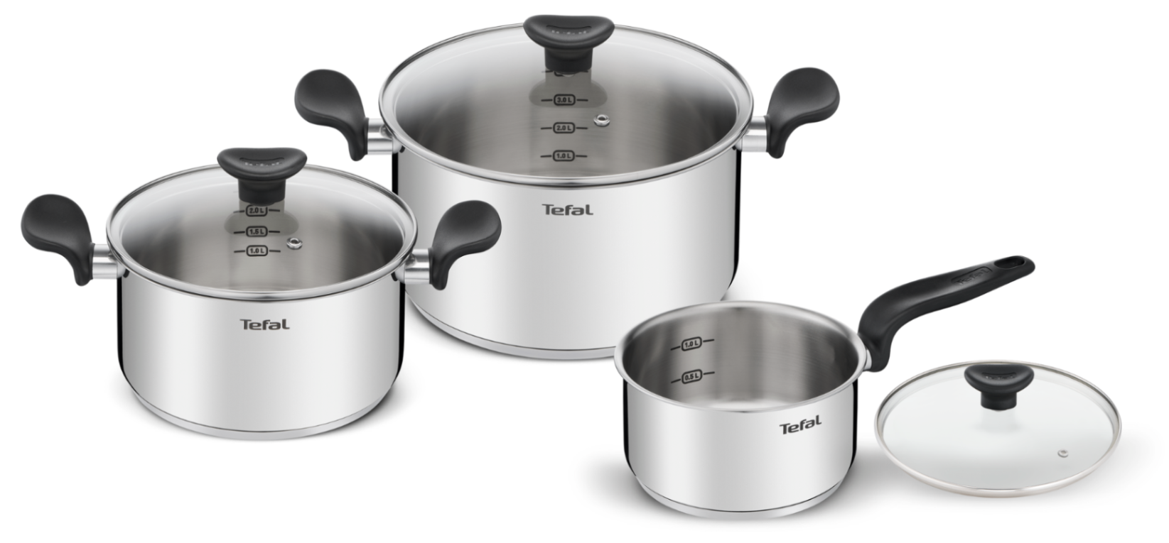 Bộ nồi inox Tefal Primary E3086S74 16/20/24cm