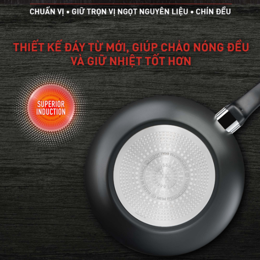 Chảo chiên chống dính đáy từ Tefal Ultimate G2680472 24cm, Nhập Pháp