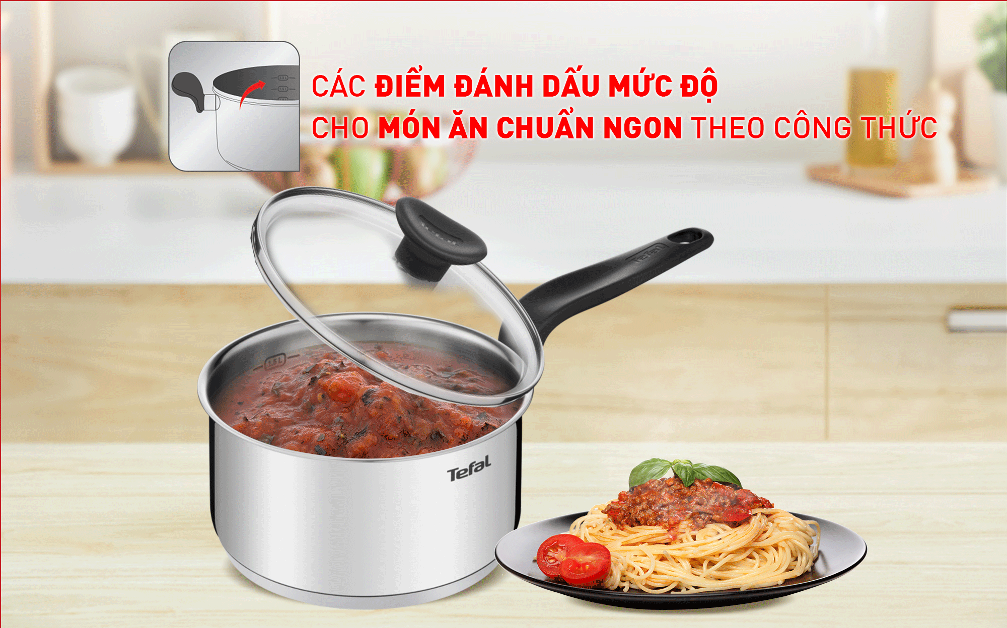 Bộ nồi inox Tefal Primary E3086S74 16/20/24cm