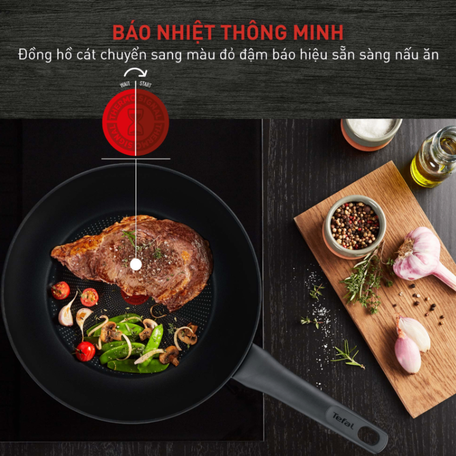 Chảo chiên chống dính đáy từ Tefal Ultimate G2680472 24cm, Nhập Pháp