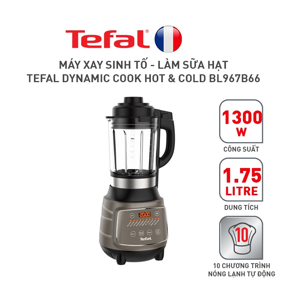 Máy làm sữa hạt sinh tố Tefal BL967B66 - Thương hiệu Pháp - 1300W