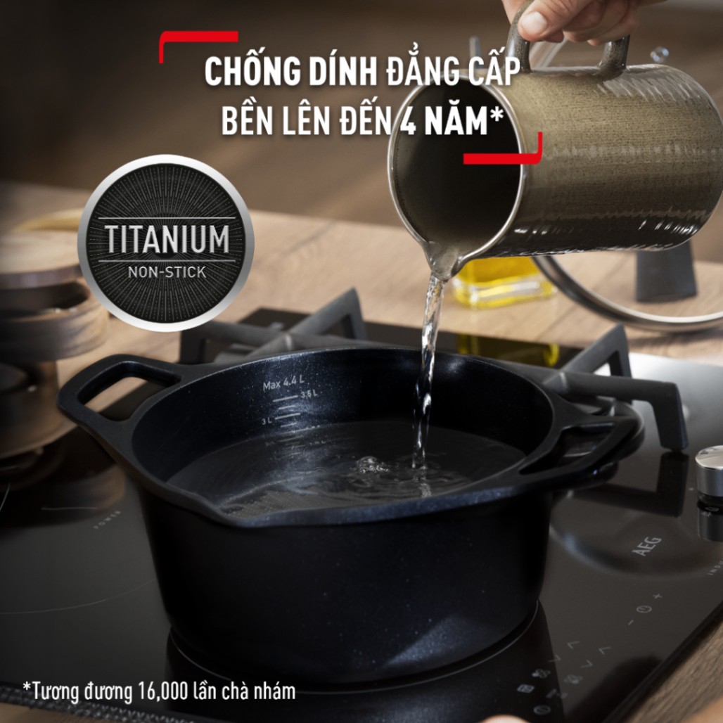 Nồi đúc cao cấp Tefal Robusto có miệng rót 24cm E2494644