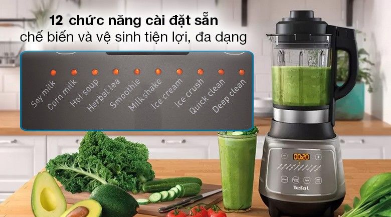 Máy làm sữa hạt đa năng Tefal BL967B66 - 12 chức năng xay nấu tự động