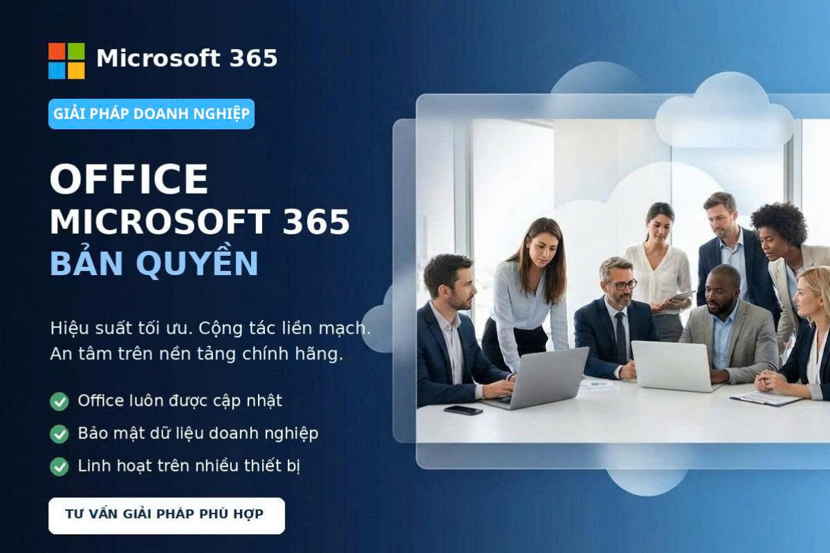 Bảng giá Office Microsoft 365 bản quyền cho doanh nghiệp