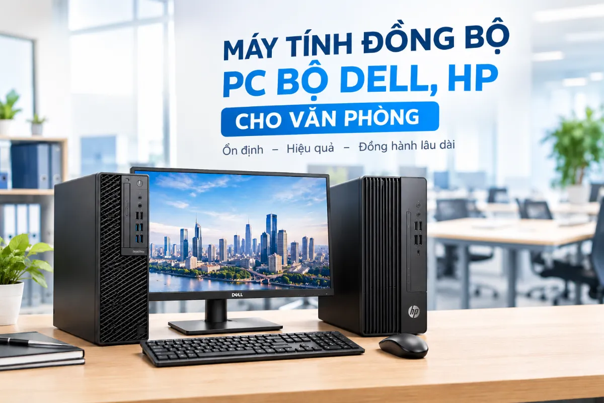 Máy tính đồng bộ - PC bộ Dell, HP cho văn phòng