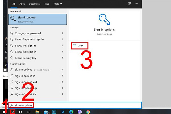 Cách gỡ mật khẩu máy tính bằng Settings (Local account)