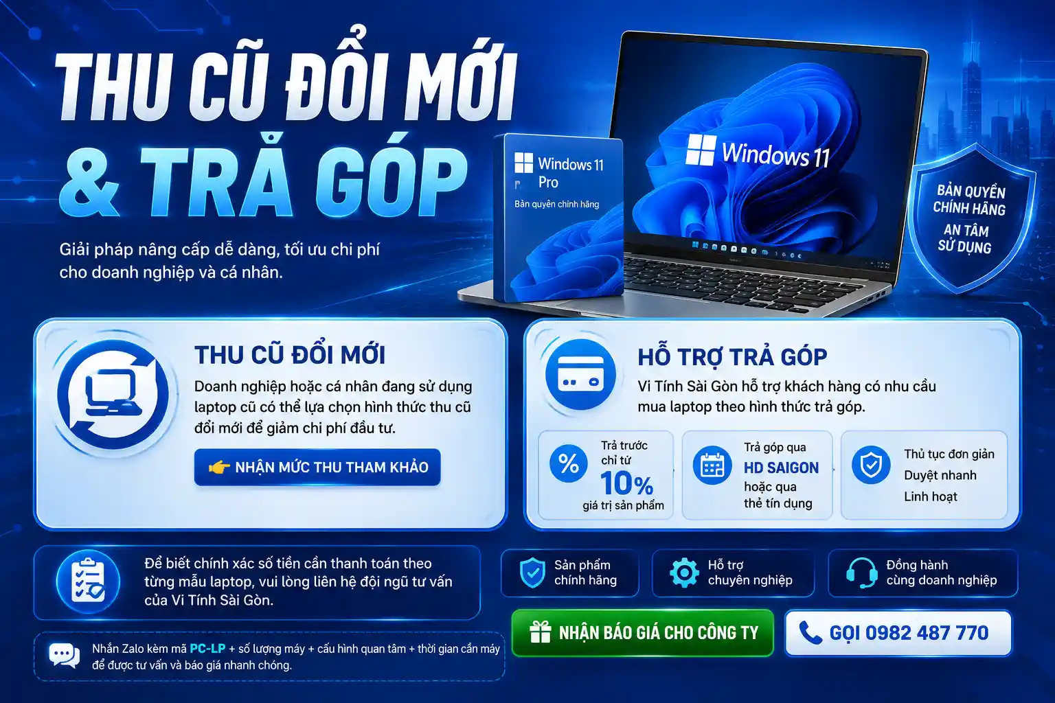 Thu cũ đổi mới và trả góp