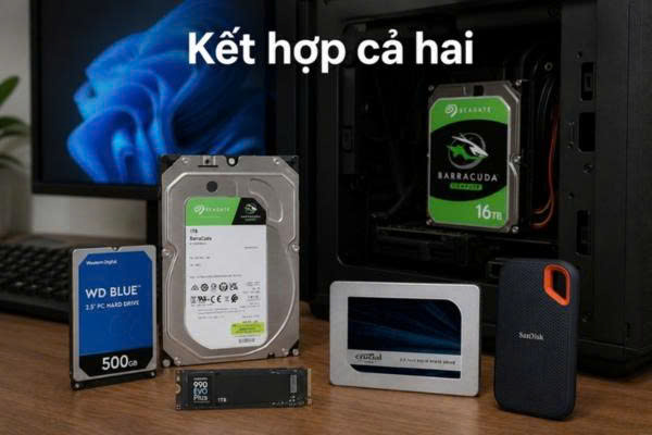 Có nên kết hợp SSD và HDD không?