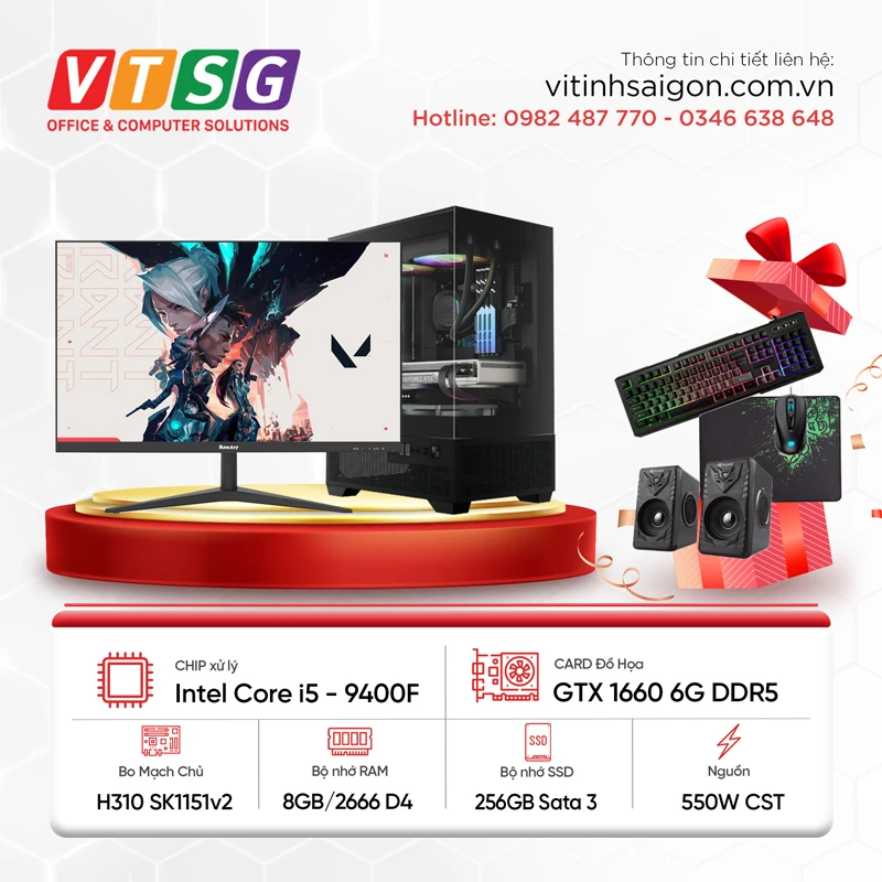 Bộ PC Gaming Core i5-94F