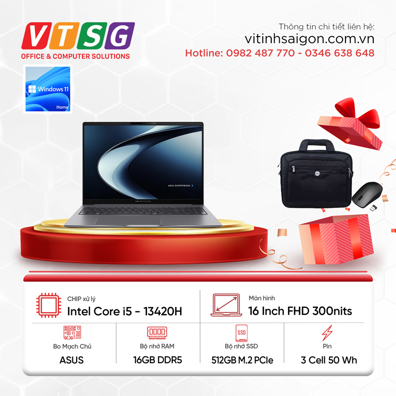 Laptop ASUS ExpertBook B3 MB0811W (i5-13420H/16GB/512G/16/W11)