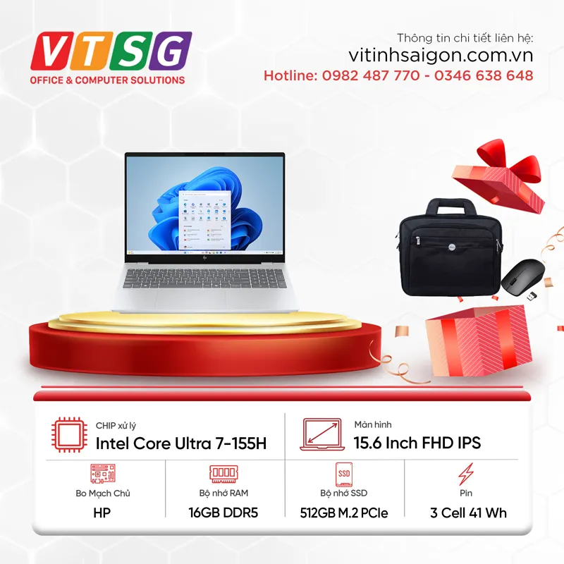 Laptop HP 15 C2CV8PA (Ultra7-155H/16GB/512G/15.6/W11)