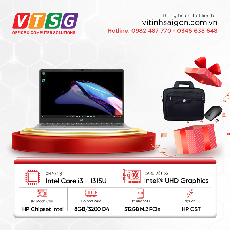 Laptop HP 240 G10 B73TJAT (i3-1315U/8GB/512G/14)