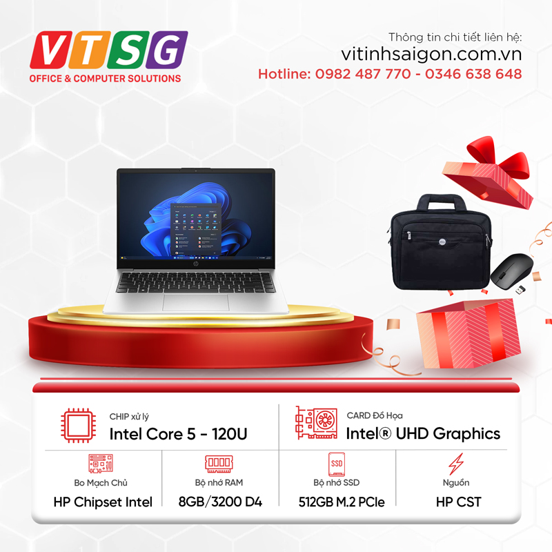Laptop HP 240R G10 C3SG9AT (i5-120U/8GB/512G/14)