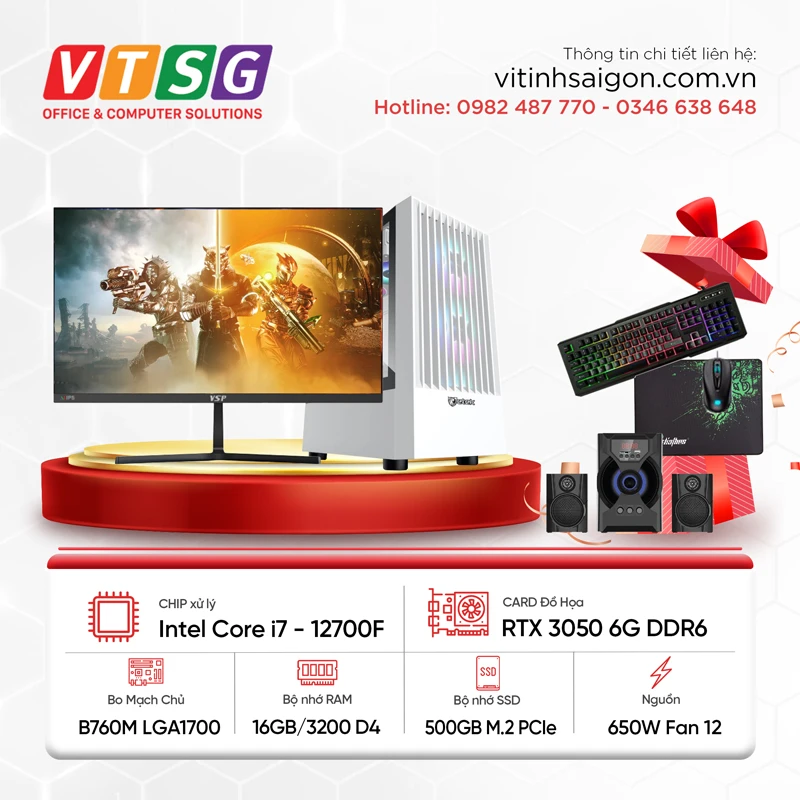 Máy Tính Chơi Game i7-12700F S01