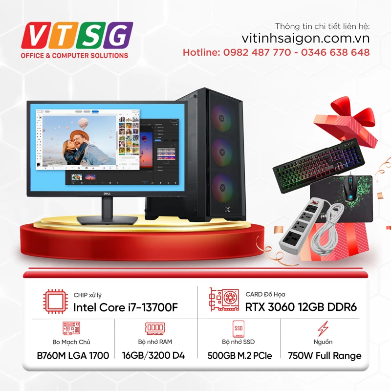 Máy Tính Design Thế Hệ 13 i7-13F