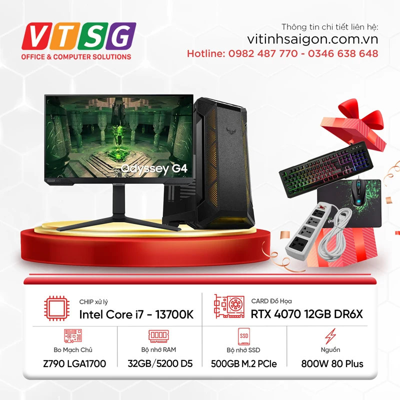 Máy Tính Gaming Thế Hệ 13 i7-13K