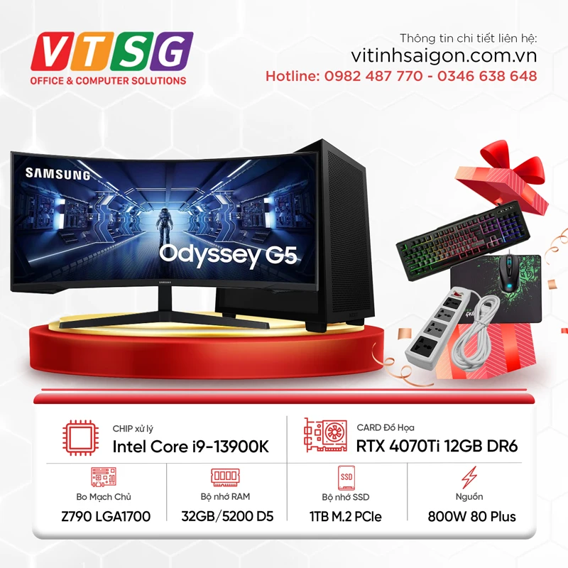 Máy Tính Gaming Thế Hệ 13 i9-13K