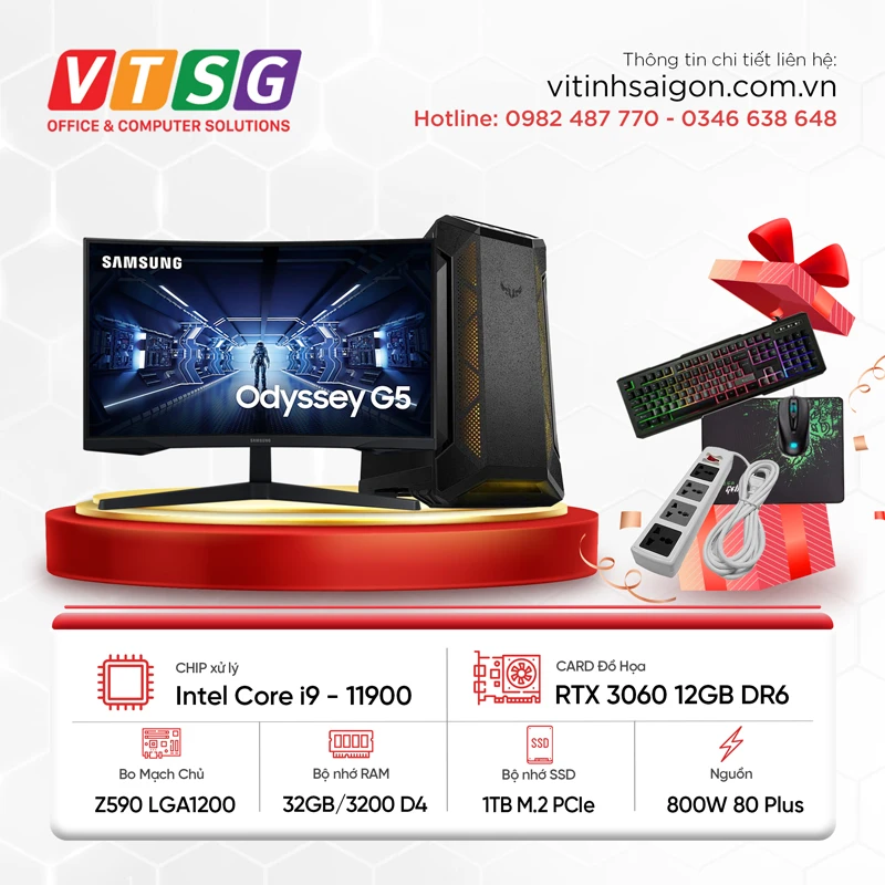 Máy Tính Gaming Thế hệ 11 i9-11