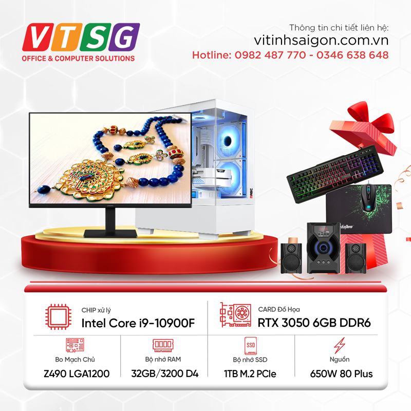 Máy Tính Thiết Kế Đồ Họa i9-10900F