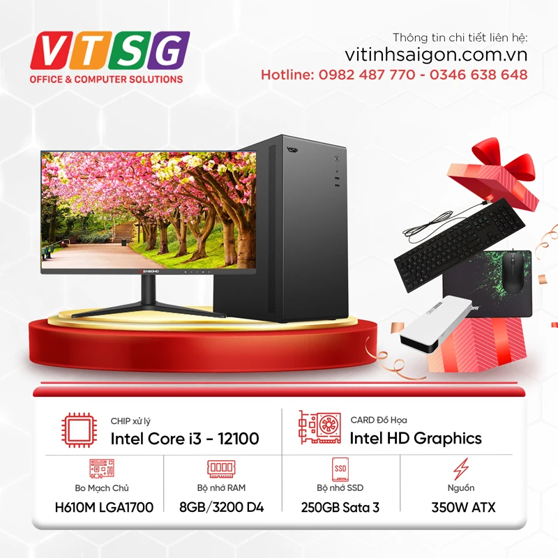 Máy tính Office SG Core i3 Gen 12