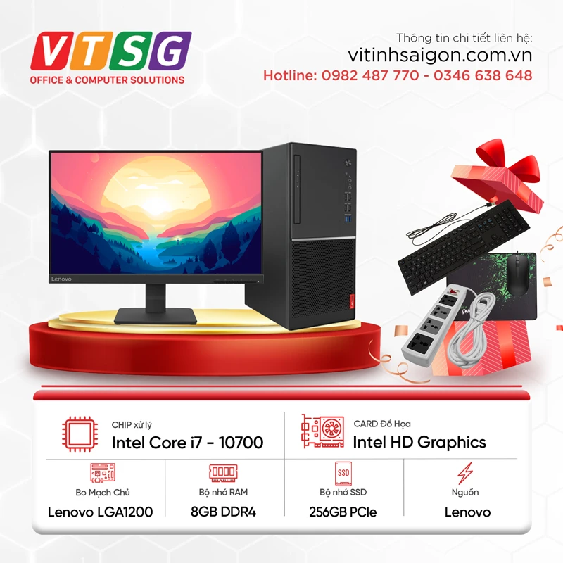 PC Đồng Bộ Lenovo Core I7-10