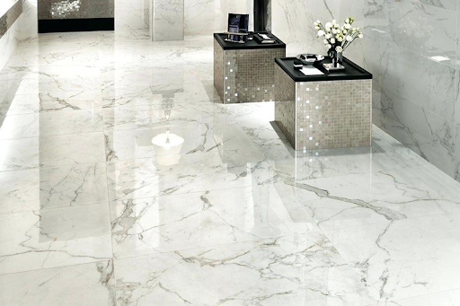 Gạch lát nền vân đá marble nằm trong top 3 các dòng gạch bán chạy nhất hiện nay trong không gian công sở