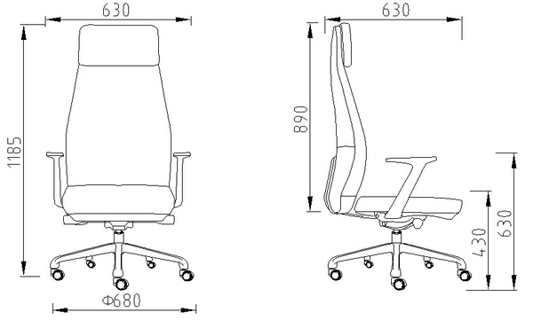 Kích thước chuẩn của ghế giám đốc