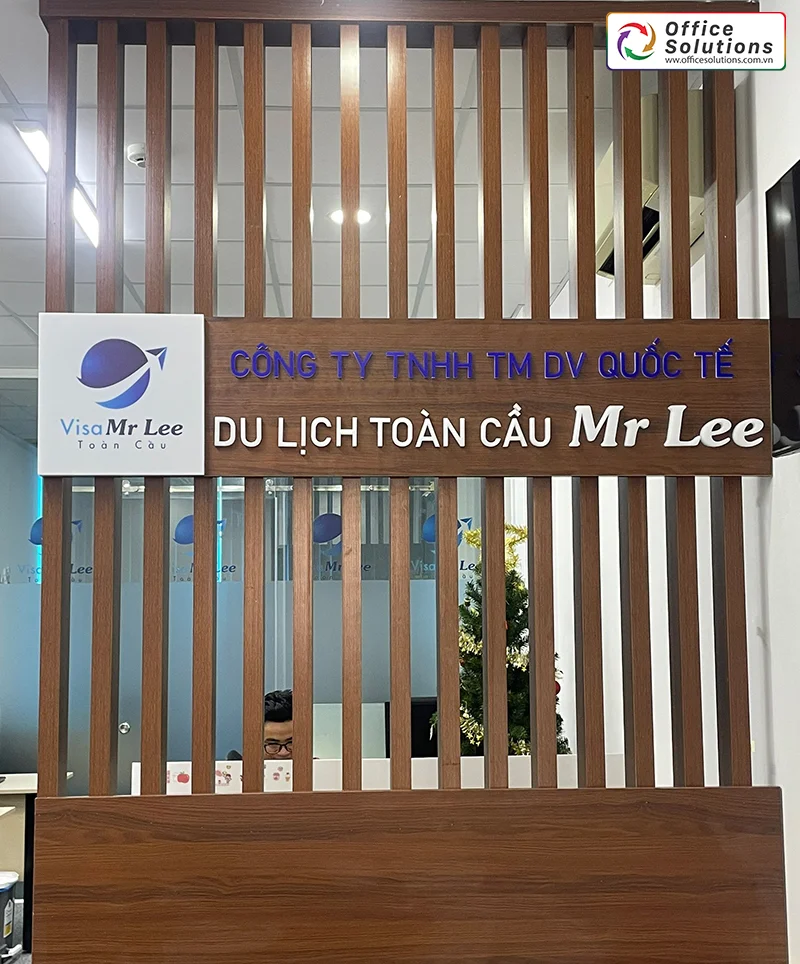 Vách gỗ dự án Mr Lee hoàn thiện