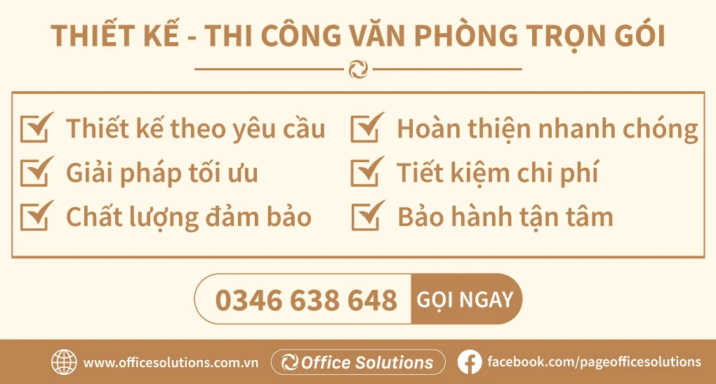 Lợi ích thiết kế thi công văn phòng trọn gói