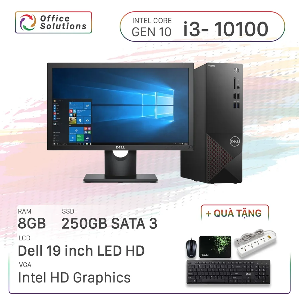 Máy Tính Để Bàn Dell Giá Rẻ (i3-10100/8GB/256GB)