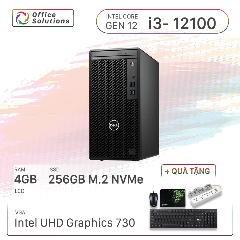 PC Dell OptiPlex 3000MT-i312100-4GSSD (i3/4GB/256GB)