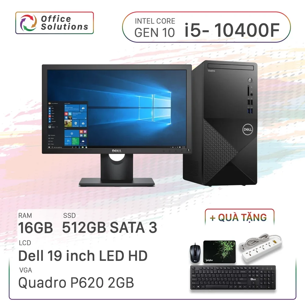 Máy Tính Để Bàn Dell Cao Cấp (i5/16GB/500GB/Quadro P620)